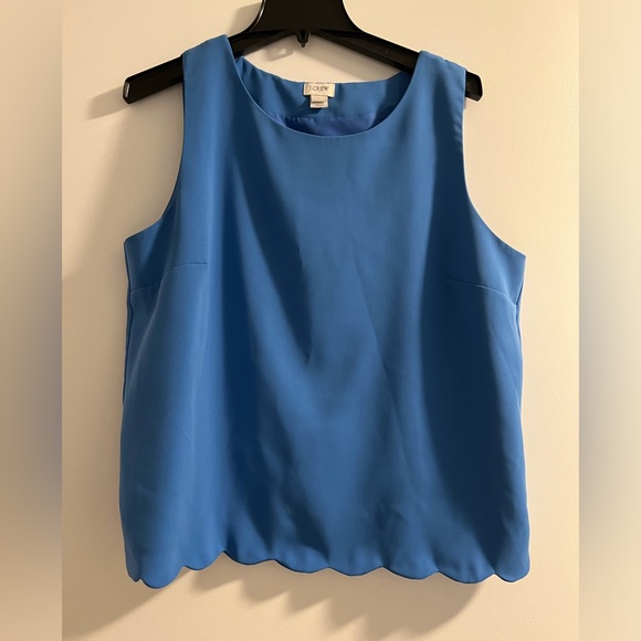 J. Crew scalloped hem tank top - Picture 1 of 4